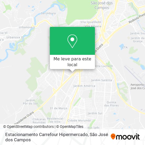Estacionamento Carrefour Hipermercado mapa