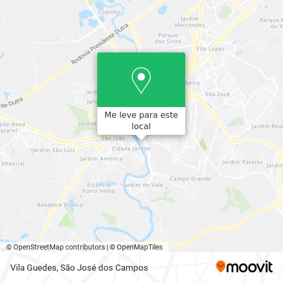 Vila Guedes mapa
