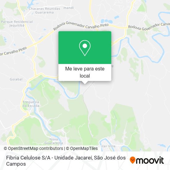 Fibria Celulose S / A - Unidade Jacareí mapa