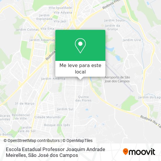 Escola Estadual Professor Joaquim Andrade Meirelles mapa