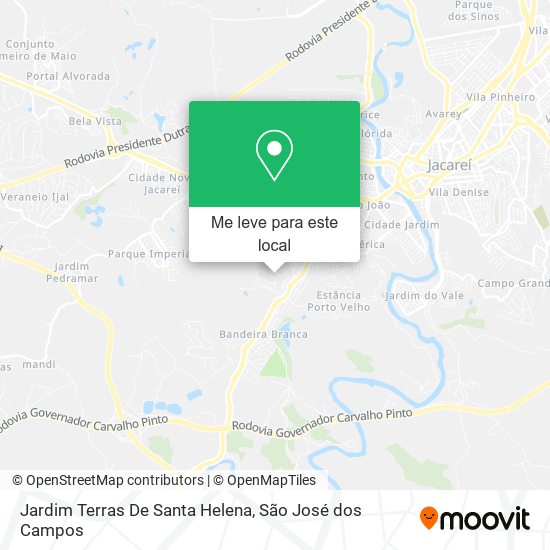Jardim Terras De Santa Helena mapa