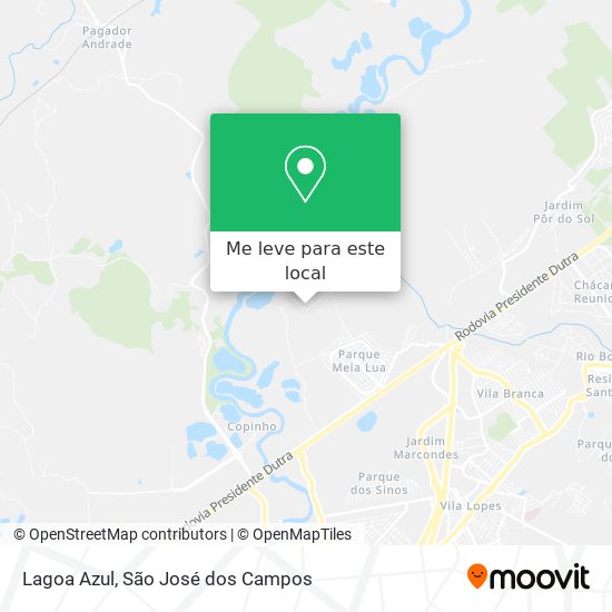 Lagoa Azul mapa