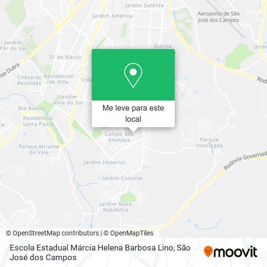 Escola Estadual Márcia Helena Barbosa Lino mapa