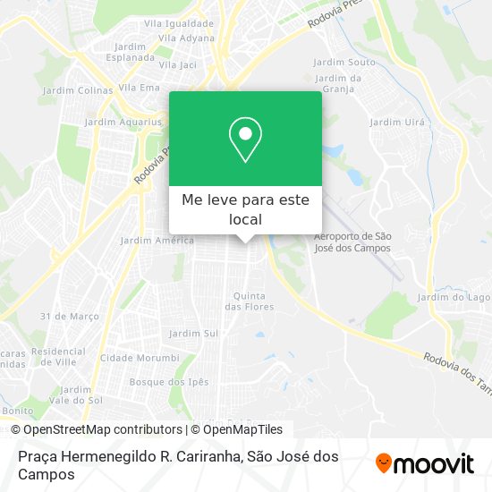 Praça Hermenegildo R. Cariranha mapa