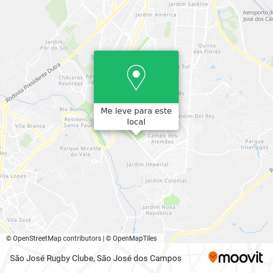 São José Rugby Clube mapa