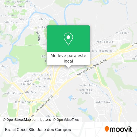 Brasil Coco mapa