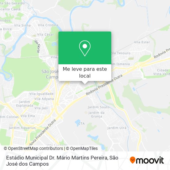Estádio Municipal Dr. Mário Martins Pereira mapa