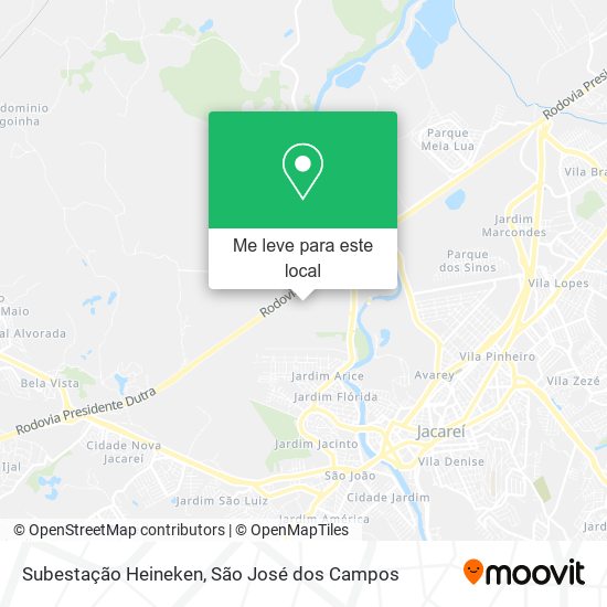 Subestação Heineken mapa