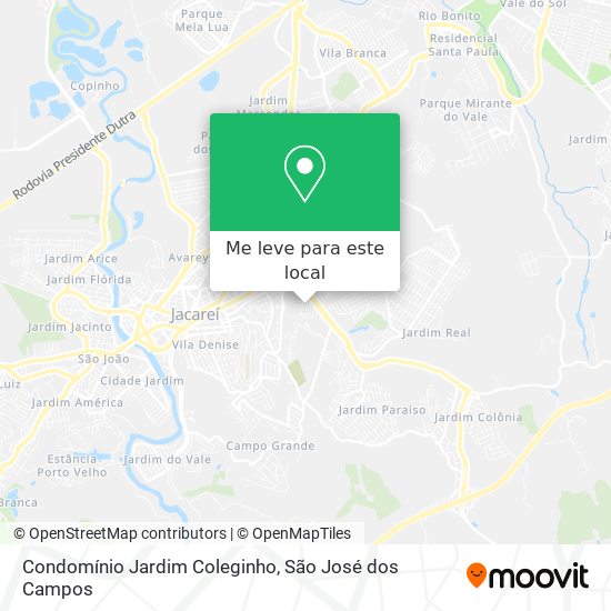 Condomínio Jardim Coleginho mapa