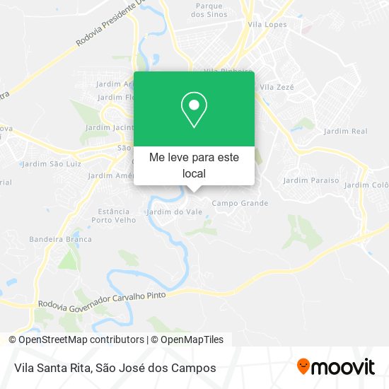 Vila Santa Rita mapa