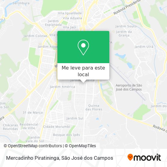 Mercadinho Piratininga mapa