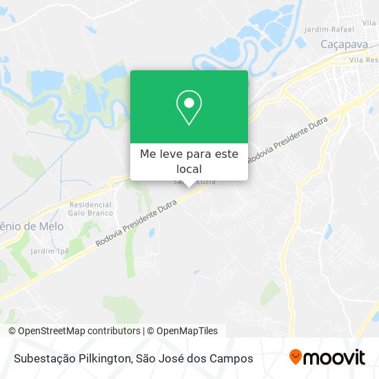Subestação Pilkington mapa
