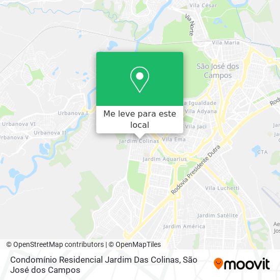 Condomínio Residencial Jardim Das Colinas mapa