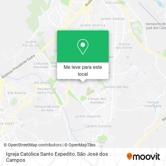 Igreja Católica Santo Expedito mapa