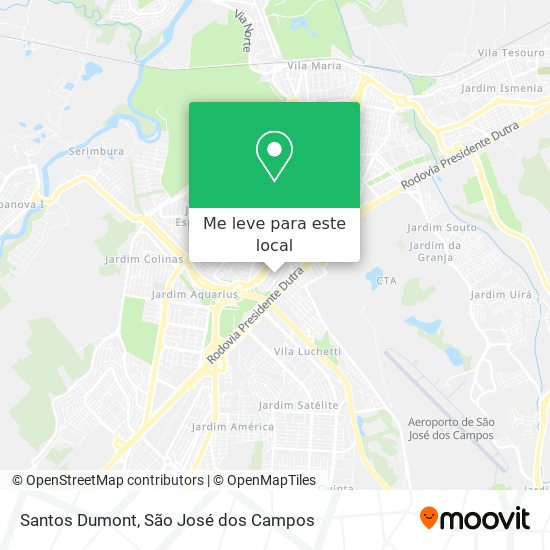 Santos Dumont mapa