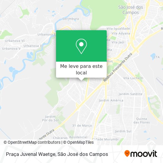 Praça Juvenal Waetge mapa