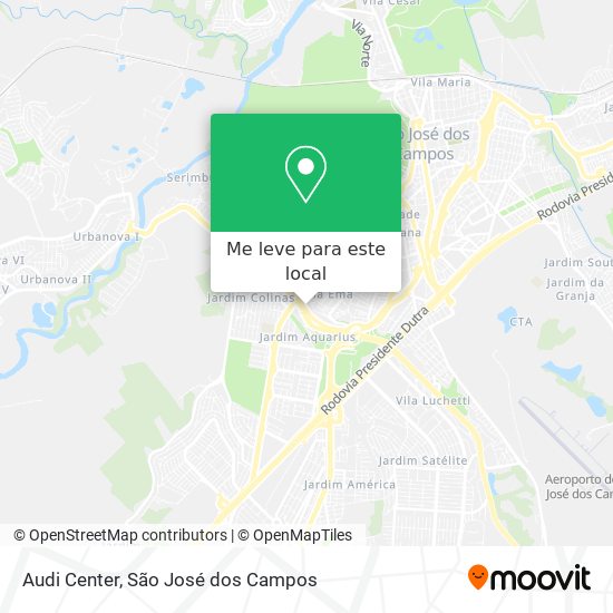 Audi Center mapa