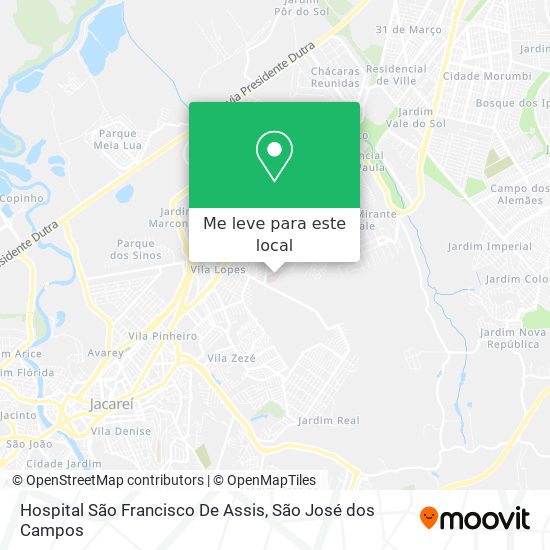 Hospital São Francisco De Assis mapa