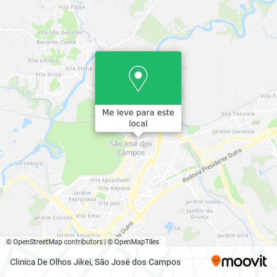Cliníca De Olhos Jikei mapa