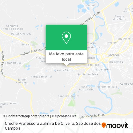 Creche Professora Zulmira De Oliveira mapa