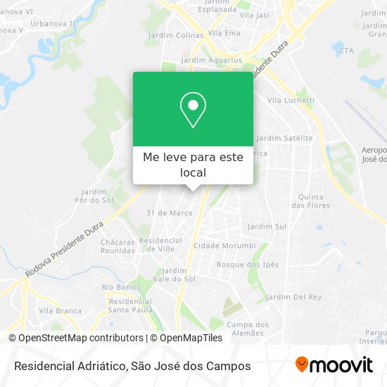 Residencial Adriático mapa