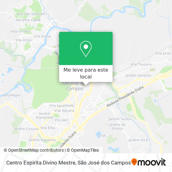 Centro Espirita Divino Mestre mapa
