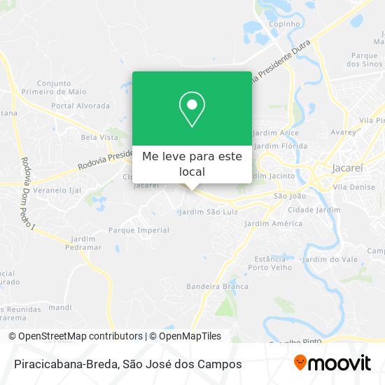 Piracicabana-Breda mapa