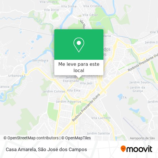 Casa Amarela mapa