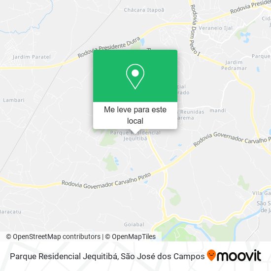Parque Residencial Jequitibá mapa