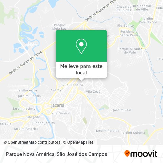 Parque Nova América mapa