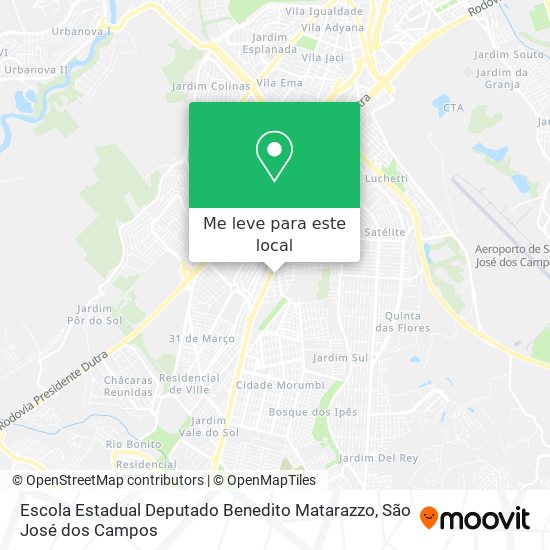 Escola Estadual Deputado Benedito Matarazzo mapa