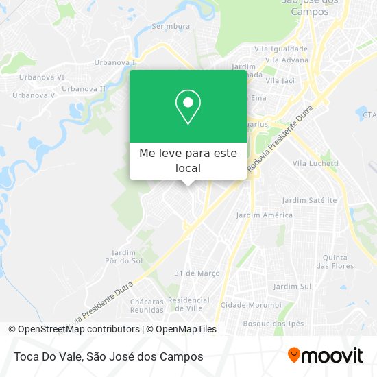 Toca Do Vale mapa