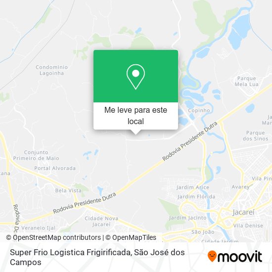 Super Frio Logistica Frigirificada mapa