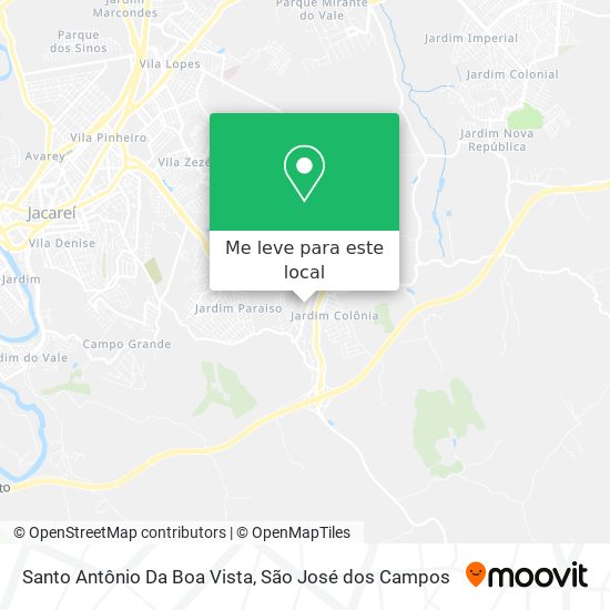 Santo Antônio Da Boa Vista mapa