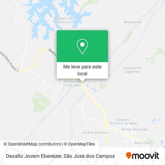 Desafio Jovem Ebenézer mapa
