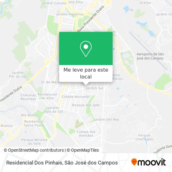 Residencial Dos Pinhais mapa