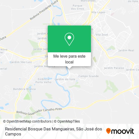 Residencial Bosque Das Mangueiras mapa