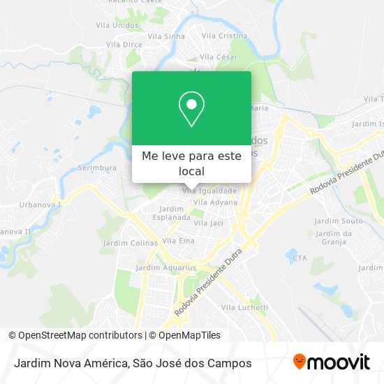 Jardim Nova América mapa