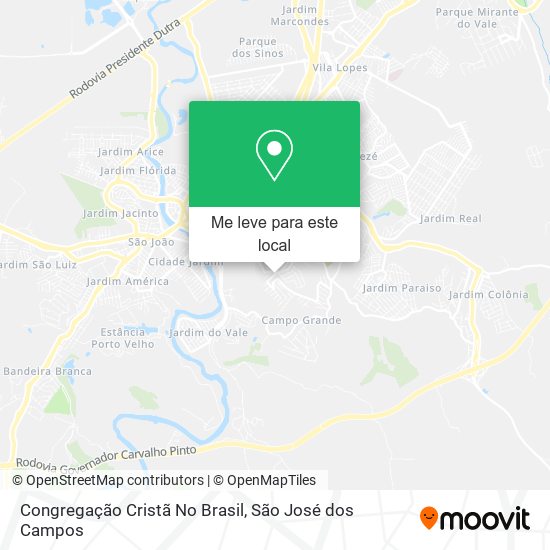 Congregação Cristã No Brasil mapa