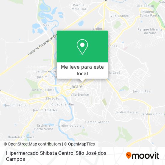 Hipermercado Shibata Centro mapa