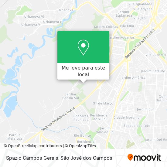 Spazio Campos Gerais mapa