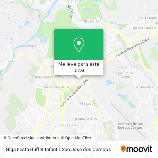 Giga Festa Buffet Infantil mapa