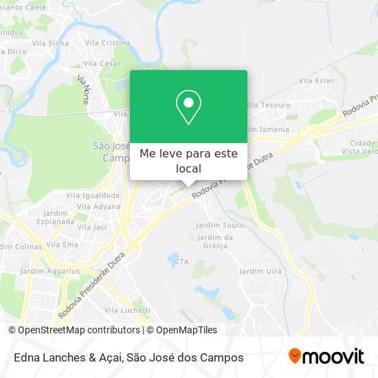 Edna Lanches & Açai mapa