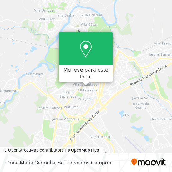 Dona Maria Cegonha mapa