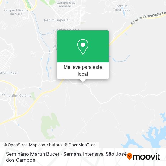 Seminário Martin Bucer - Semana Intensiva mapa