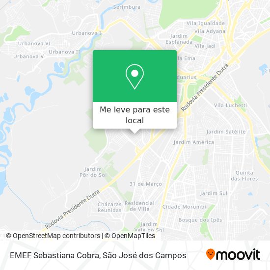 EMEF Sebastiana Cobra mapa