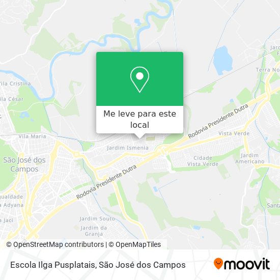 Escola Ilga Pusplatais mapa