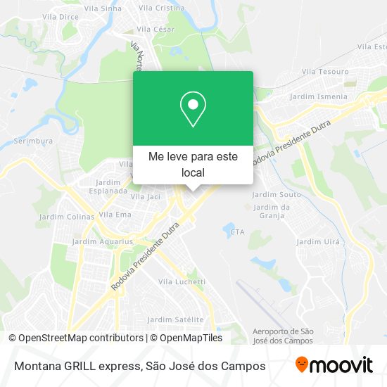 Montana GRILL express mapa