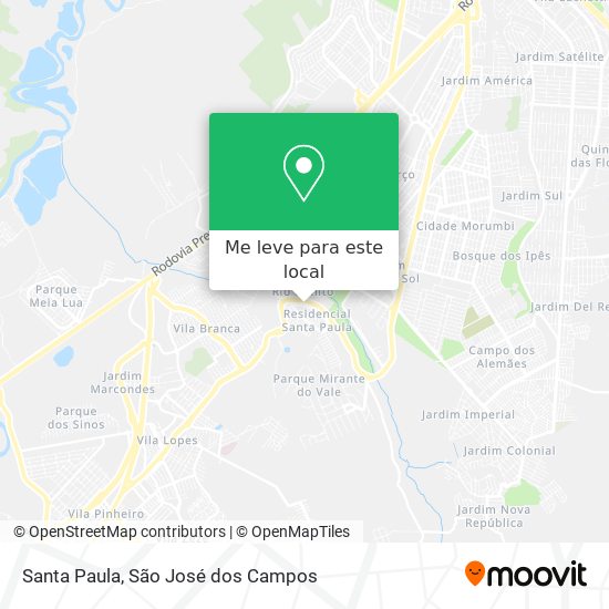 Santa Paula mapa