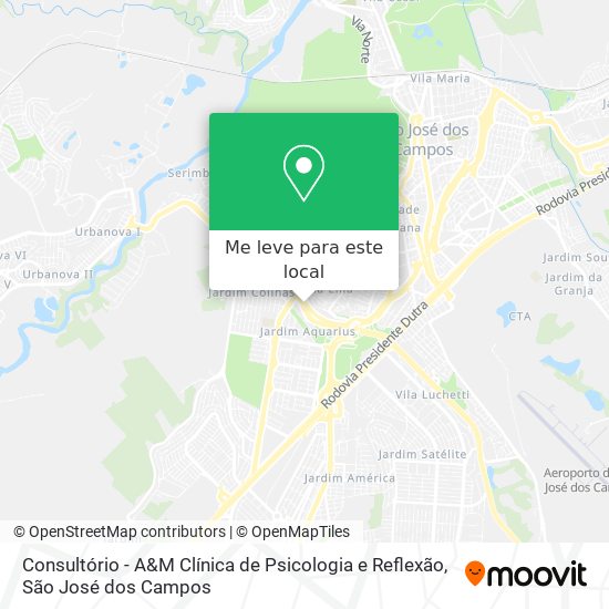 Consultório - A&M Clínica de Psicologia e Reflexão mapa